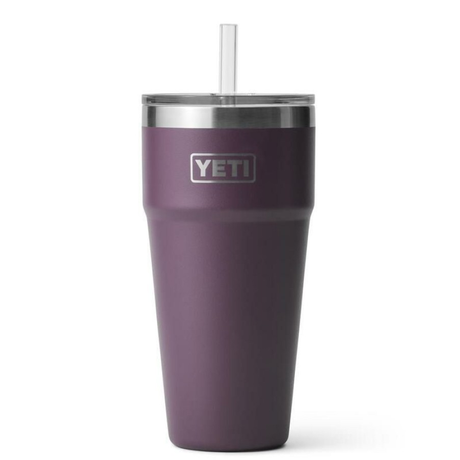 Home And Decor * | Outlet Yeti Rambler 26 Oz Nordic Purple Bpa Free Straw Cup