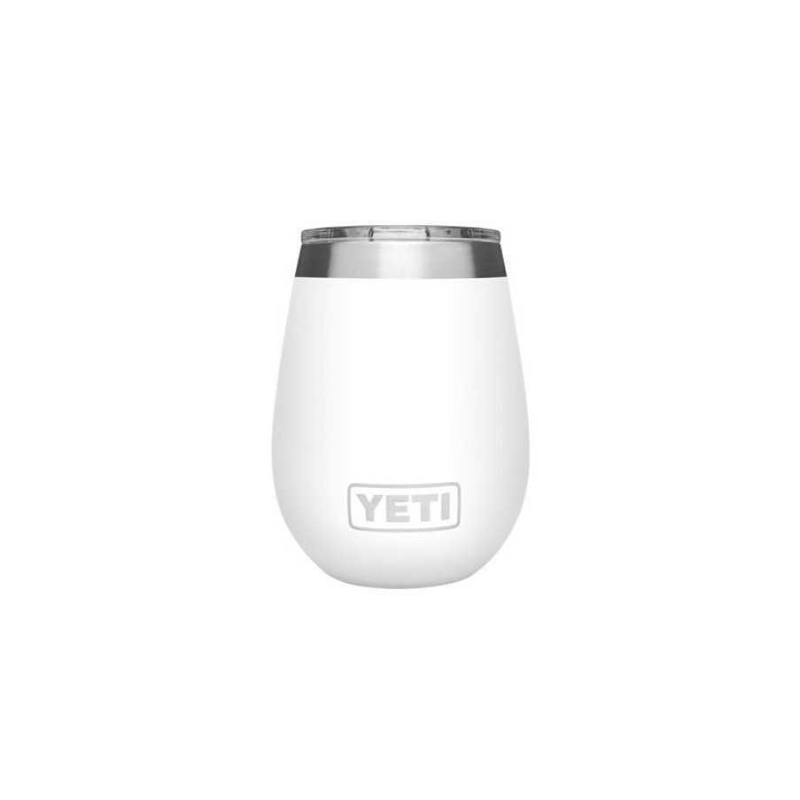 Home And Decor * | Deals Yeti Rambler 10 Oz White Bpa Free Wine Tumbler With Magslider Lid