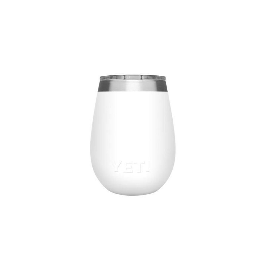 Home And Decor * | Deals Yeti Rambler 10 Oz White Bpa Free Wine Tumbler With Magslider Lid