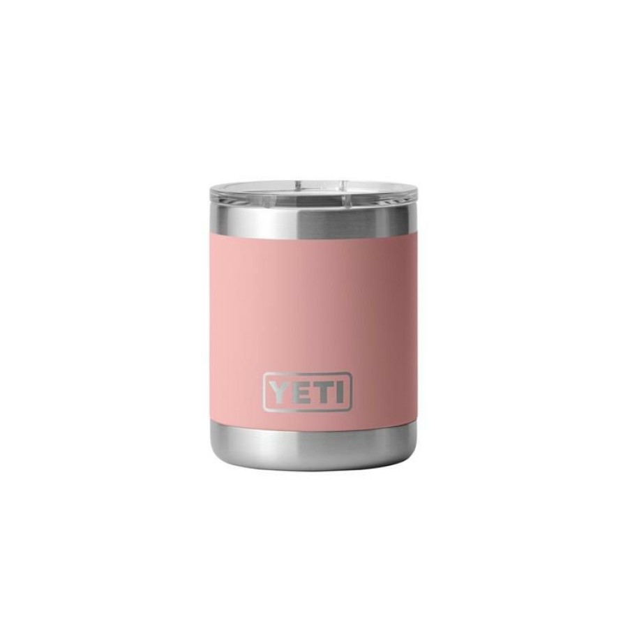 Home And Decor * | Top 10 Yeti Rambler 10 Oz Lowball Sandstone Pink Bpa Free Tumbler With Magslider Lid