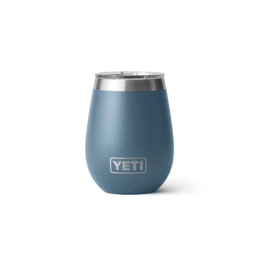 Home And Decor * | Outlet Yeti Rambler 10 Oz Nordic Blue Bpa Free Wine Tumbler With Magslider Lid