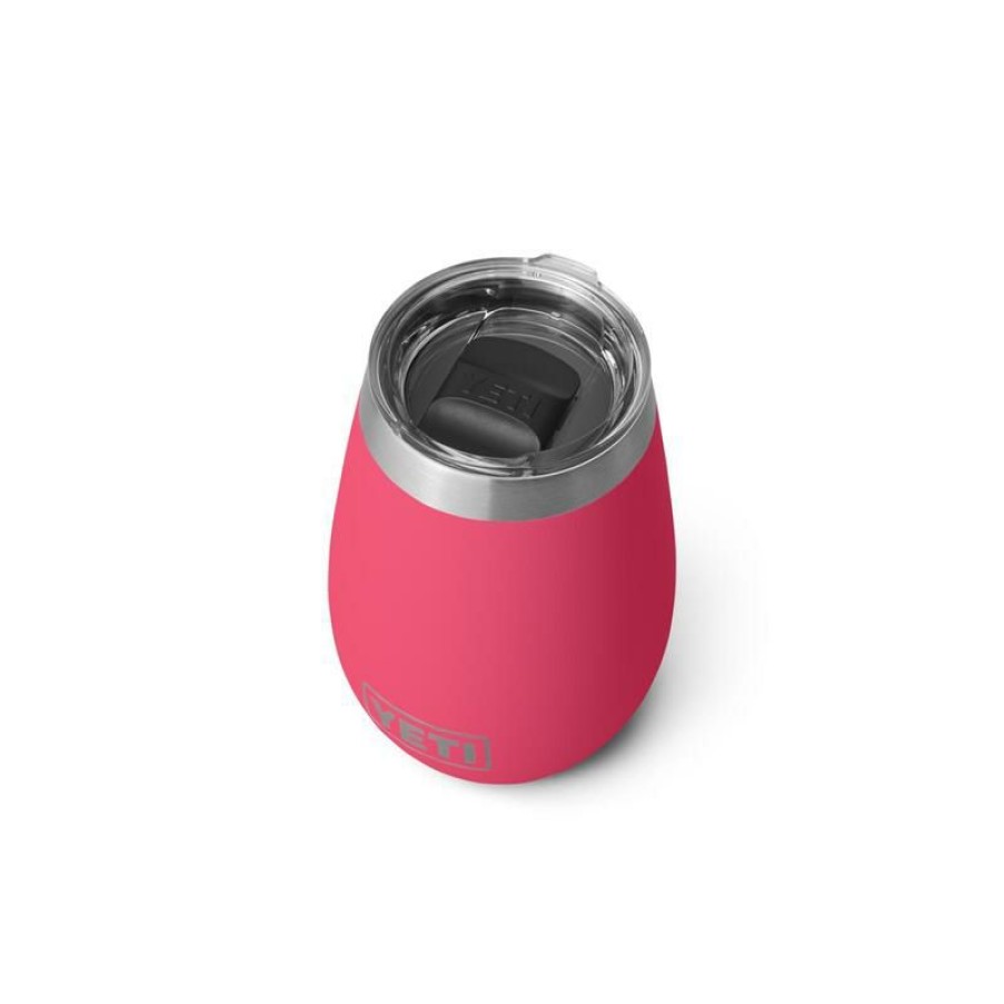 Home And Decor * | Budget Yeti Rambler 10 Oz Bimini Pink Bpa Free Wine Tumbler With Magslider Lid