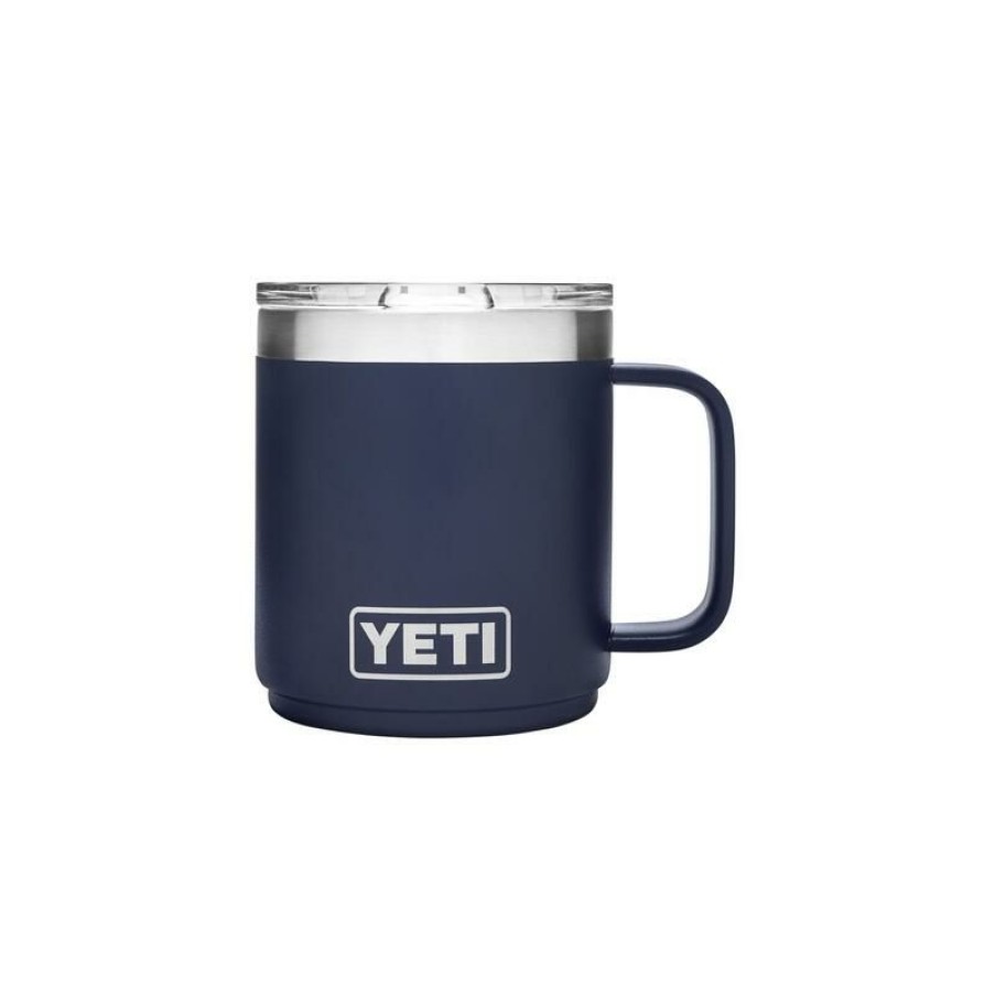 Home And Decor * | New Yeti Rambler 10 Oz Navy Bpa Free Mug With Magslider Lid