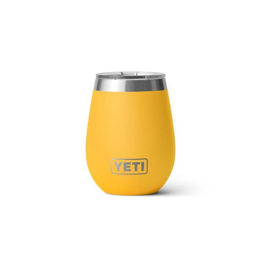 Home And Decor * | Top 10 Yeti Rambler 10 Oz Alpine Yellow Bpa Free Wine Tumbler With Magslider Lid