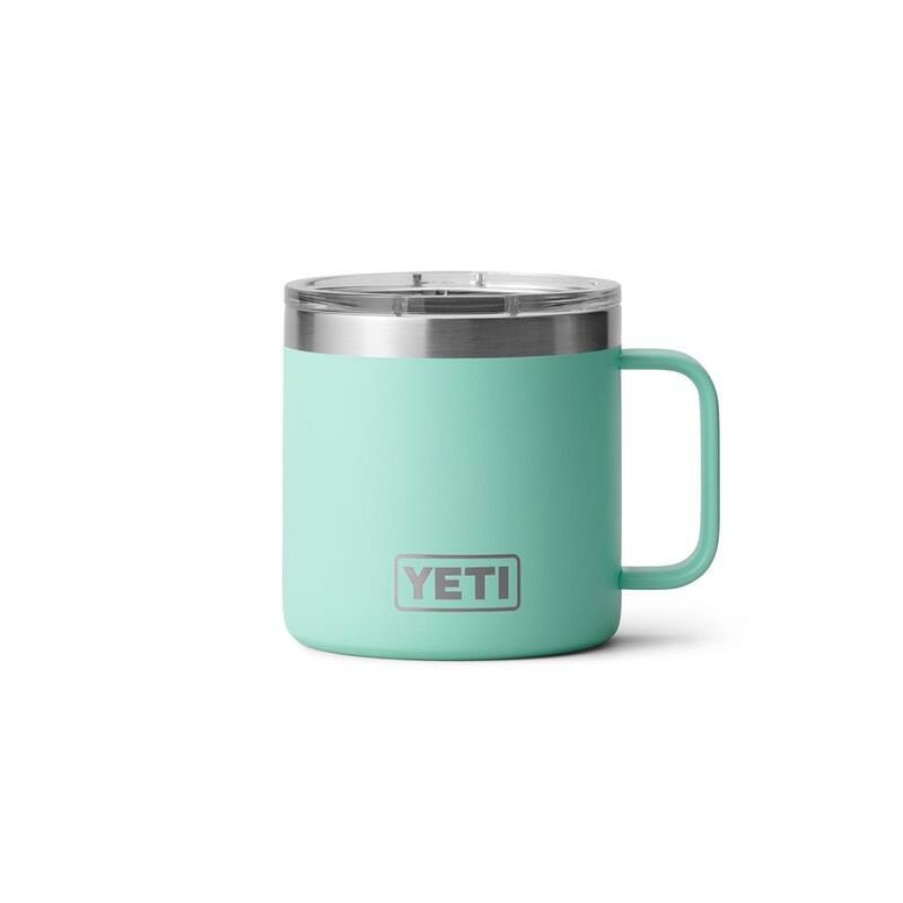 Home And Decor * | Coupon Yeti Rambler 14 Oz Seafoam Bpa Free Mug With Magslider Lid