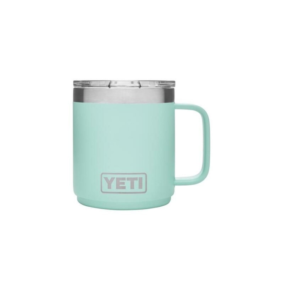 Home And Decor * | Budget Yeti Rambler 10 Oz Seafoam Bpa Free Mug With Magslider Lid