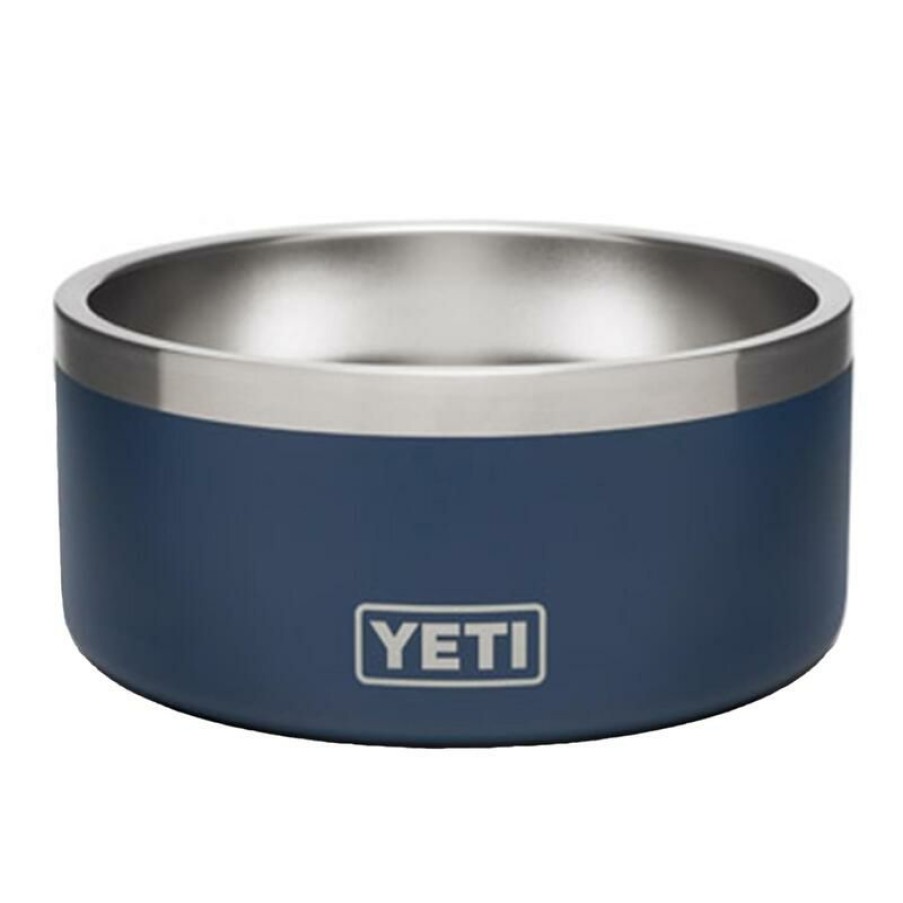 Home And Decor * | Hot Sale Yeti Boomer Navy Stainless Steel 4 Cups Pet Bowl For Dogs