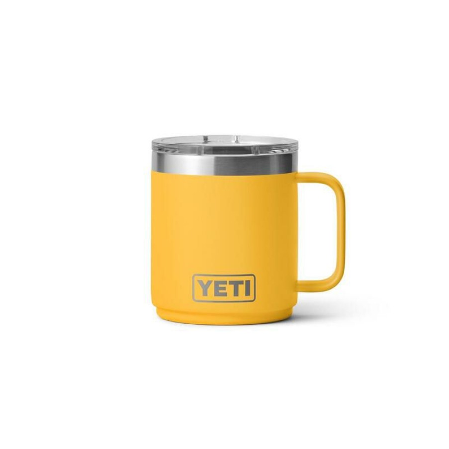 Home And Decor * | Hot Sale Yeti Rambler 10 Oz Alpine Yellow Bpa Free Mug With Magslider Lid