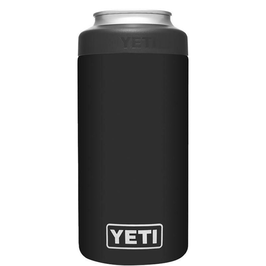 Home And Decor * | Brand New Yeti Rambler 16 Oz Colster Black Bpa Free Tall Can Insulator