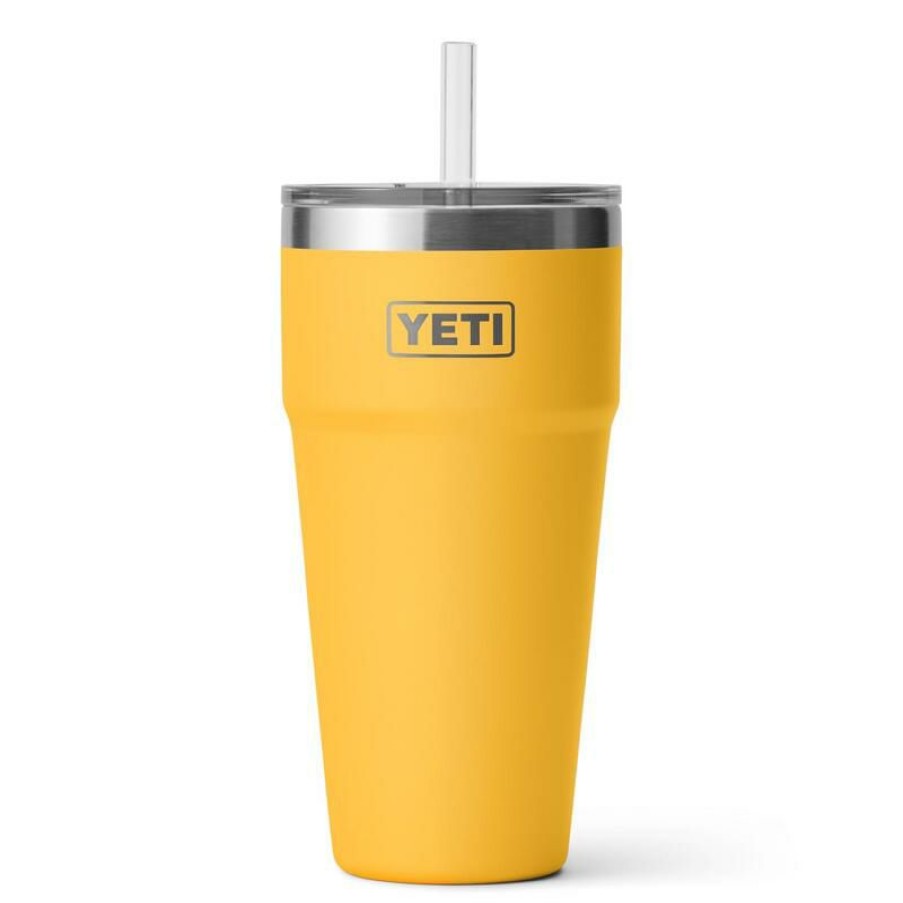 Home And Decor * | Wholesale Yeti Rambler 26 Oz Alpine Yellow Bpa Free Straw Cup