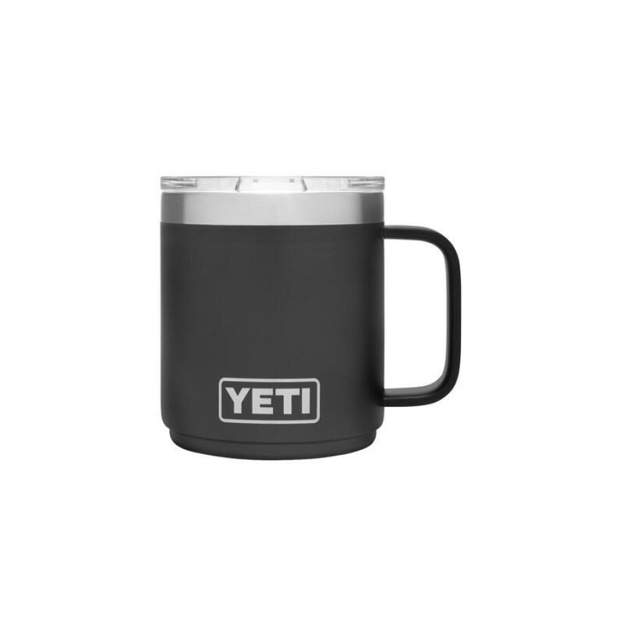 Home And Decor * | Hot Sale Yeti Rambler 10 Oz Black Bpa Free Mug With Magslider Lid