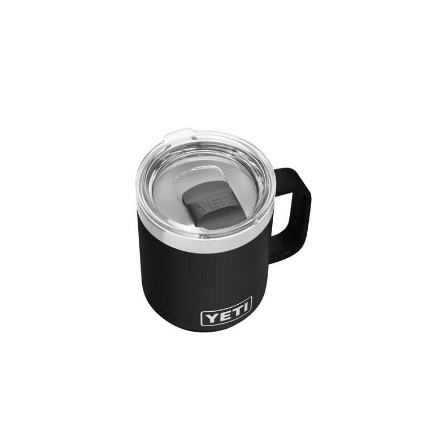 Home And Decor * | Hot Sale Yeti Rambler 10 Oz Black Bpa Free Mug With Magslider Lid