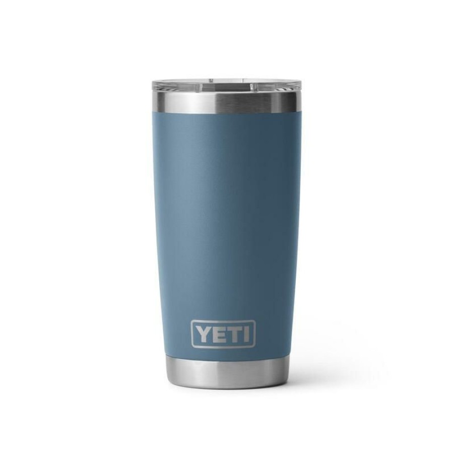 Home And Decor * | New Yeti Rambler 20 Oz Nordic Blue Bpa Free Tumbler With Magslider Lid