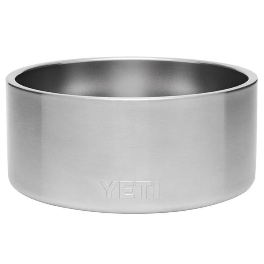 Home And Decor * | Deals Yeti Boomer Silver Stainless Steel 8 Cups Pet Bowl For Dogs