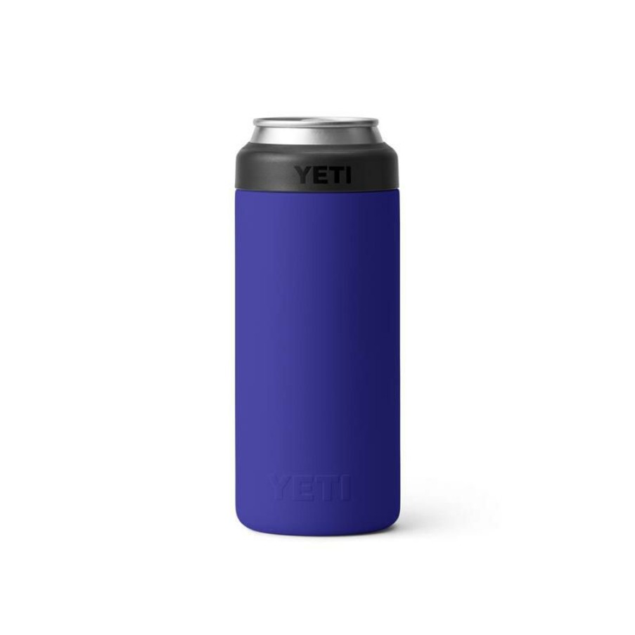 Home And Decor * | Best Reviews Of Yeti Colster 12 Oz No Sweat Offshore Blue Bpa Free Slim Can Insulator