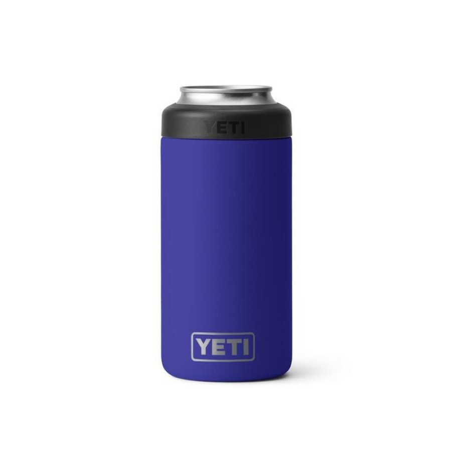 Home And Decor * | New Yeti Colster 16 Oz No Sweat Offshore Blue Bpa Free Tall Can Insulator