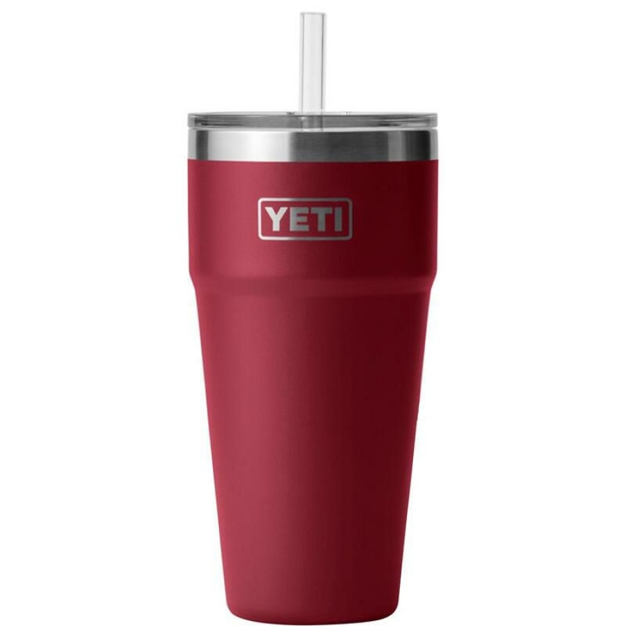 Home And Decor * | Cheap Yeti Rambler 26 Oz Harvest Red Bpa Free Straw Cup