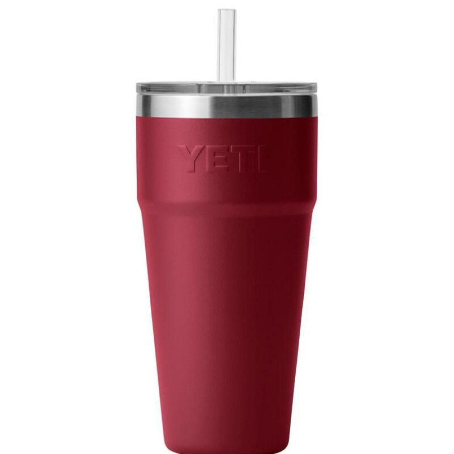 Home And Decor * | Cheap Yeti Rambler 26 Oz Harvest Red Bpa Free Straw Cup