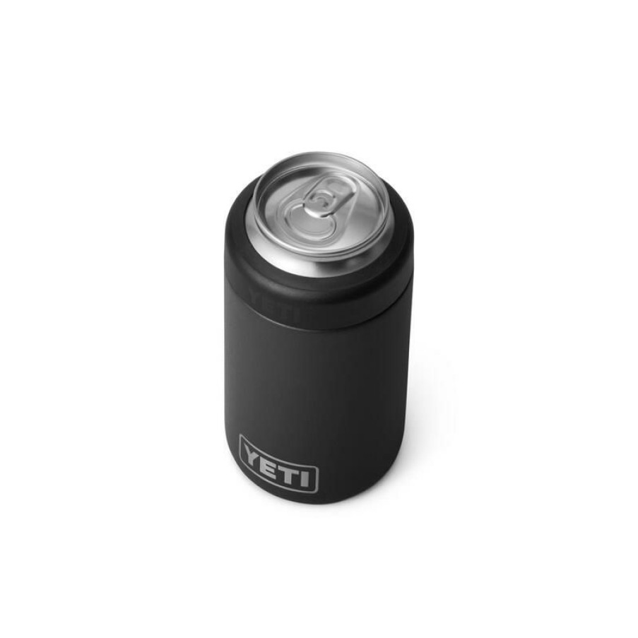 Home And Decor * | Cheap Yeti Rambler 12 Oz Colster Black Bpa Free Can Insulator