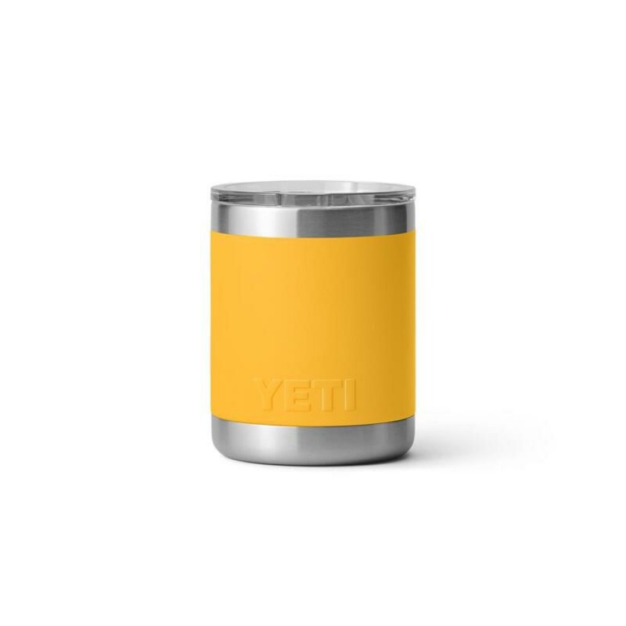 Home And Decor * | Coupon Yeti Rambler 10 Oz Lowball Alpine Yellow Bpa Free Tumbler With Magslider Lid