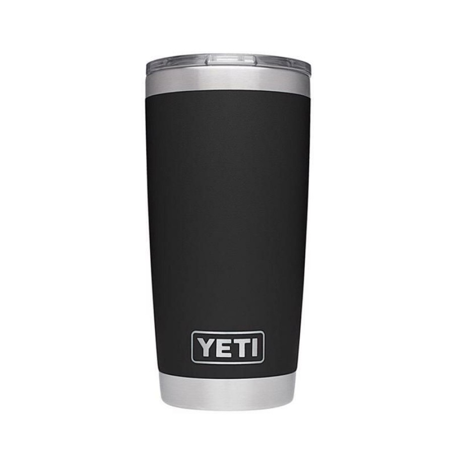 Home And Decor * | Best Pirce Yeti Rambler 20 Oz Black Bpa Free Tumbler With Magslider Lid