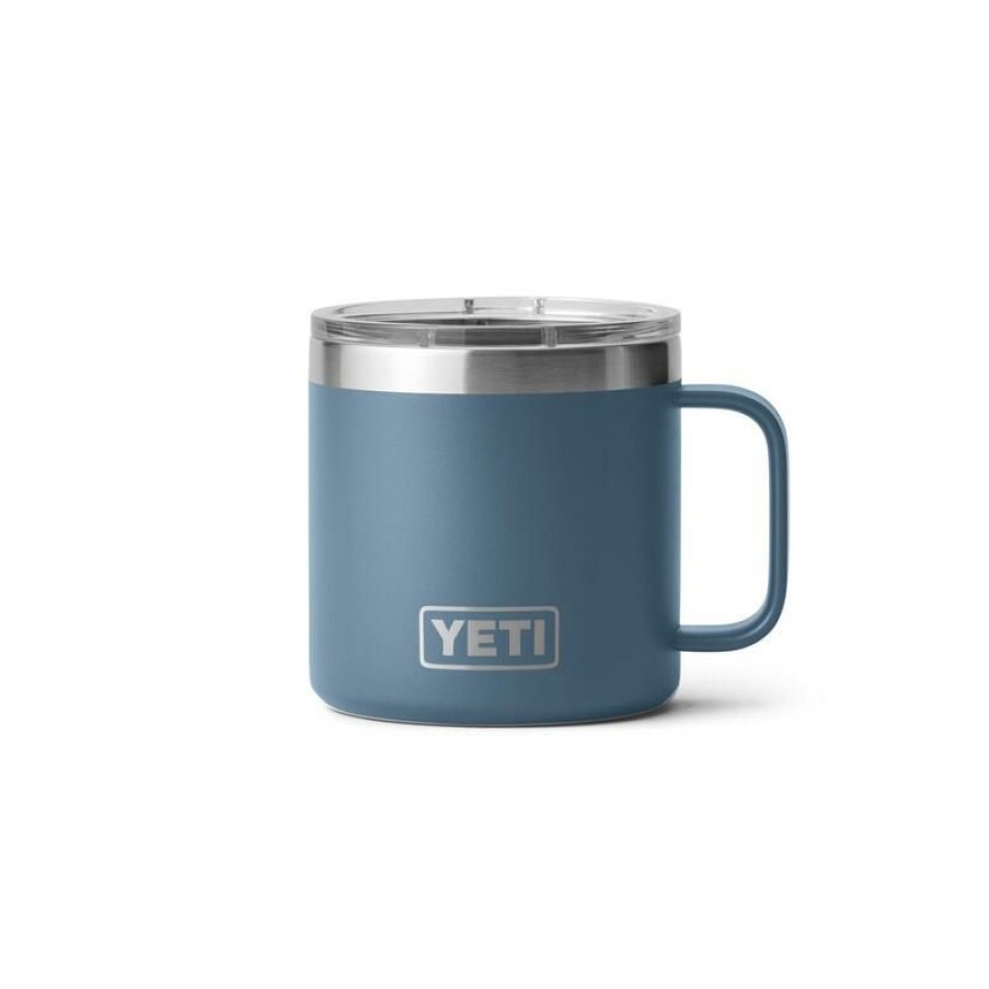 Home And Decor * | Outlet Yeti Rambler 14 Oz Nordic Blue Bpa Free Mug With Magslider Lid