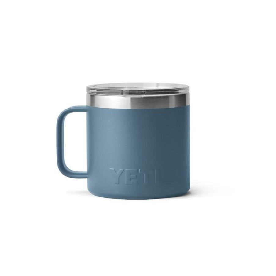 Home And Decor * | Outlet Yeti Rambler 14 Oz Nordic Blue Bpa Free Mug With Magslider Lid