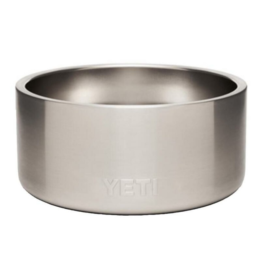 Home And Decor * | Best Pirce Yeti Boomer Silver Stainless Steel 4 Cups Pet Bowl For Dogs