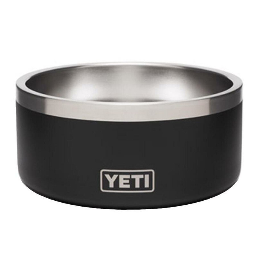 Home And Decor * | New Yeti Boomer Black Stainless Steel 4 Cups Pet Bowl For Dogs