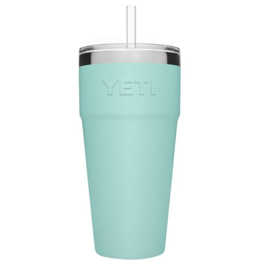 Home And Decor * | Best Reviews Of Yeti Rambler 26 Oz Seafoam Bpa Free Straw Cup