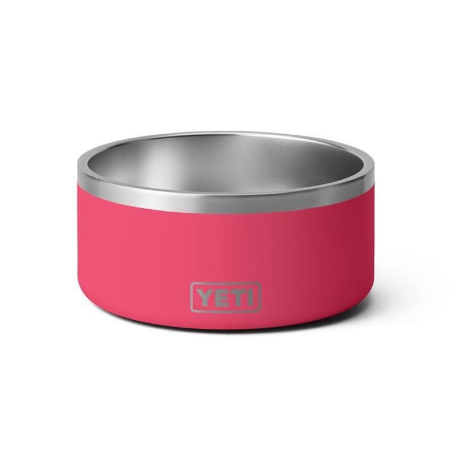 Home And Decor * | Brand New Yeti Boomer Bimini Pink Stainless Steel 8 Cups Pet Bowl For Dogs