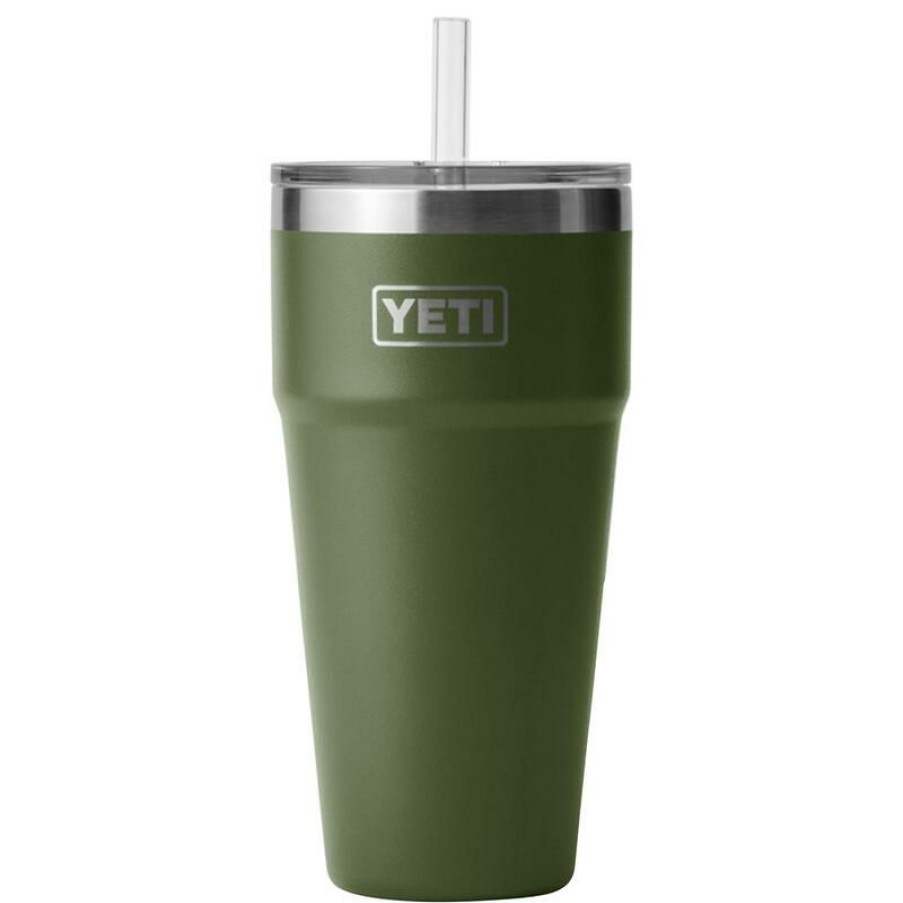 Home And Decor * | Budget Yeti Rambler 26 Oz Highlands Olive Bpa Free Straw Cup