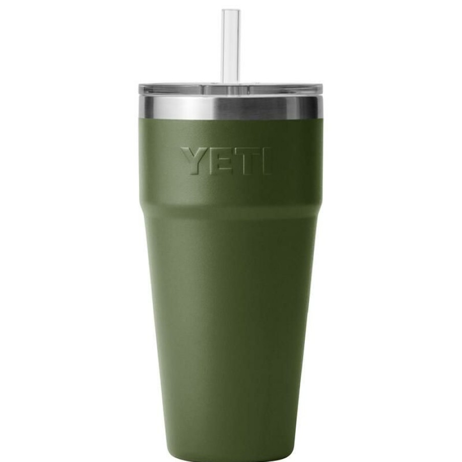 Home And Decor * | Budget Yeti Rambler 26 Oz Highlands Olive Bpa Free Straw Cup